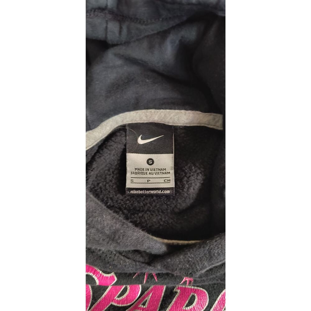 Nike Sparks Girls Pullover Hoodie Swoosh Logo Fleece Causal Black Size S G001 - Picture 5 of 8
